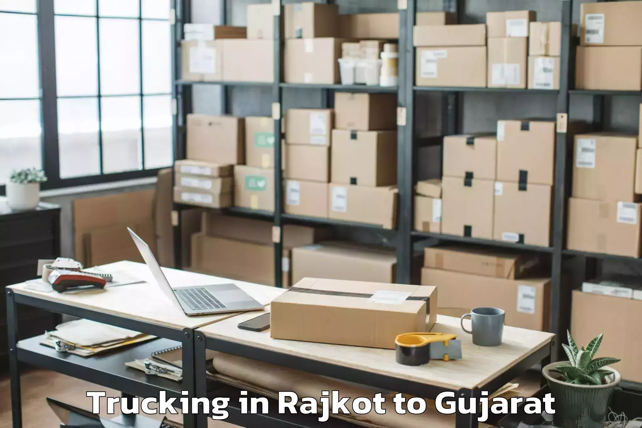 Affordable Rajkot to Govardhanpur Airport Jga Trucking